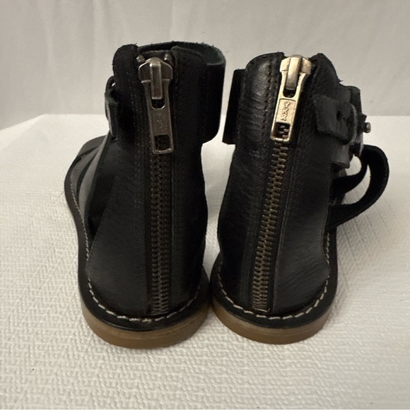 Madewell Rowan Gladiator Sandal Black Leather Women Size 7 - Picture 5 of 8